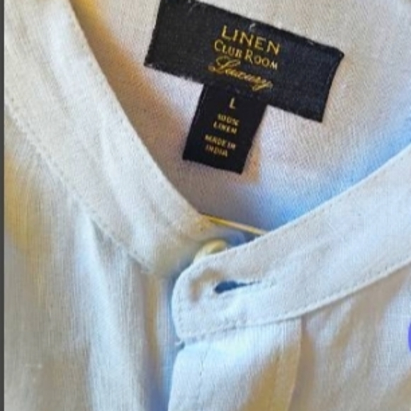 Mens long-sleeved Linen Shirt - Picture 9 of 9